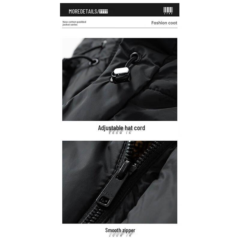 Tucano Men's Warm Hooded Cotton Jacket