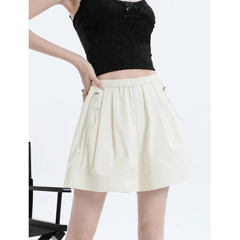 

Maternity Ice Silk Quick-Dry Sports Shorts - Summer 2026, Drawstring, No Tummy Support, Knee-Length XL [125-140 lbs]
