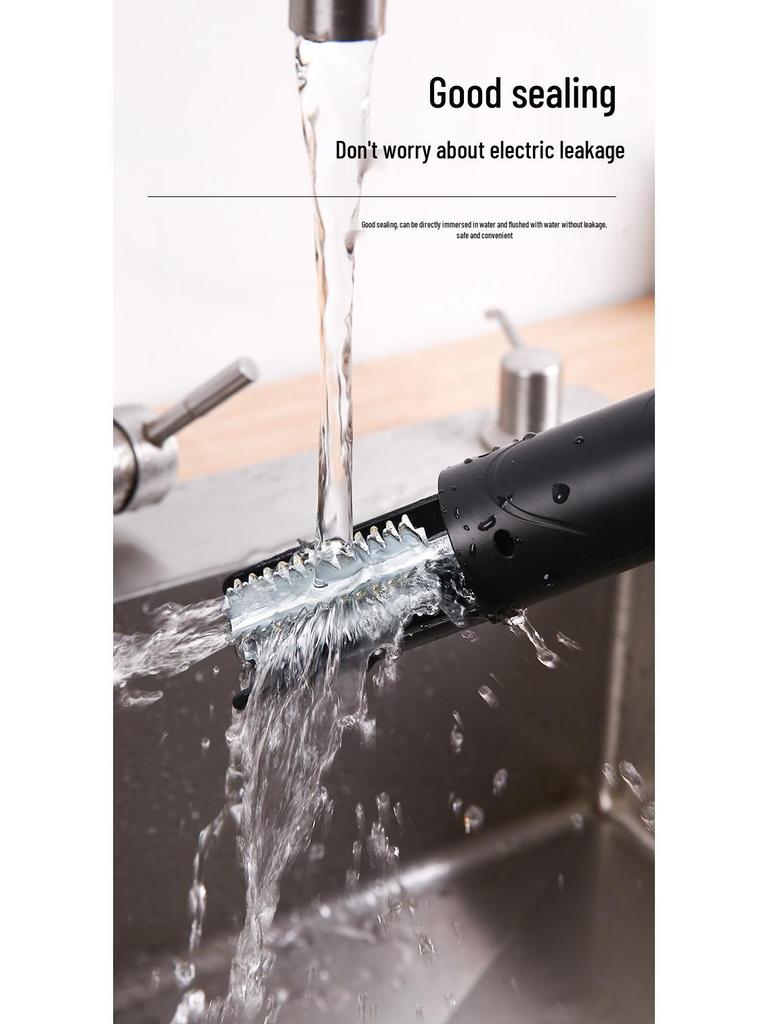 Rechargeable Automatic Electric Fish Scale Scraper with Stainless Steel Blade