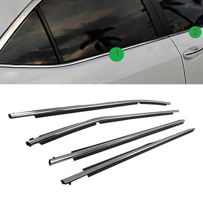 Autozubehör 4 Stück/Set Türfenster Glas Dichtung Leiste Passend für Toyota Corolla 2008-2013 Wasserdichte Autotür Gummidichtungen