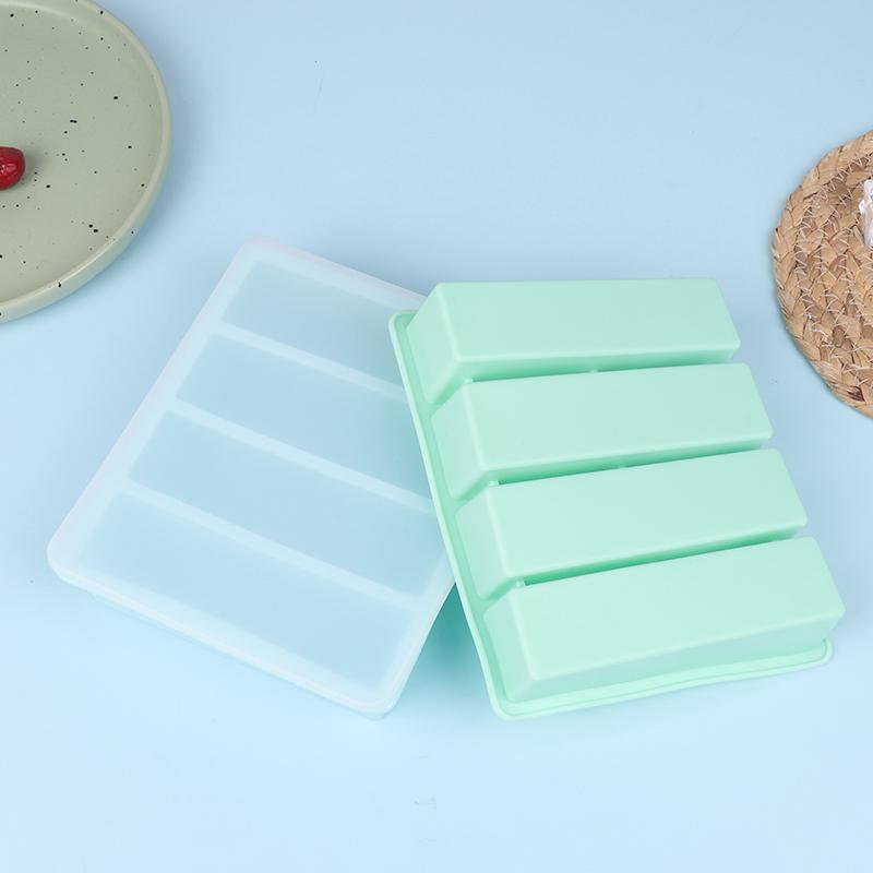 4 Grids Long Ice Cube Tray Mold Reusable Silicone Ice Cube Mold Bpa Free Ice Maker Food Grade Silicone Ice Cubes Mould