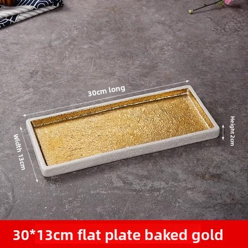 Modern Japanese RectangularCeramicSushi PlateSetRestaurant Style AppetizerDessertPresentation AsianInspiredTableware Home Dining