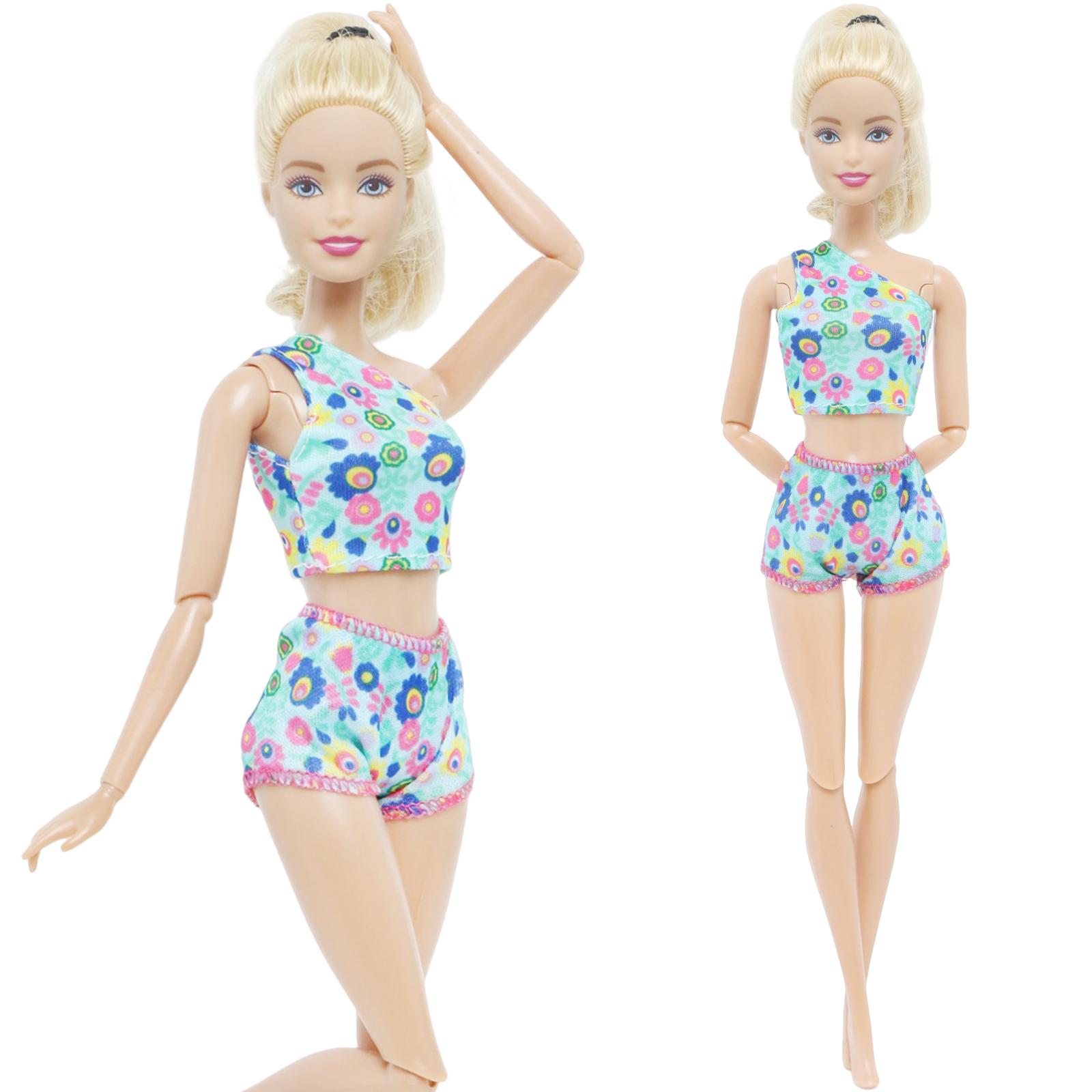 

Модная кукольная одежда Купальник Бикини Платье Летний наряд Топы Брюки Купальные костюмы Пляжные аксессуары Одежда для куклы 1/6 Игрушки для девочек