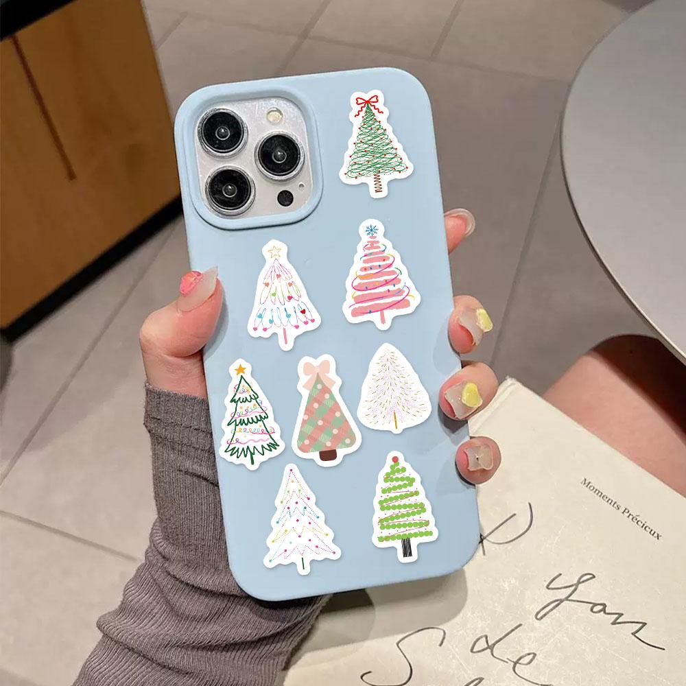 500PCS Christmas Tree Christmas Snowy Stickers Fun Stickers DIY Phone Case Laptop Water Cup Decoration Gift Stickers