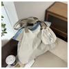 New tote bag large-capacity shopping bag daily portable simple casual splicing printed women's mother and child bag