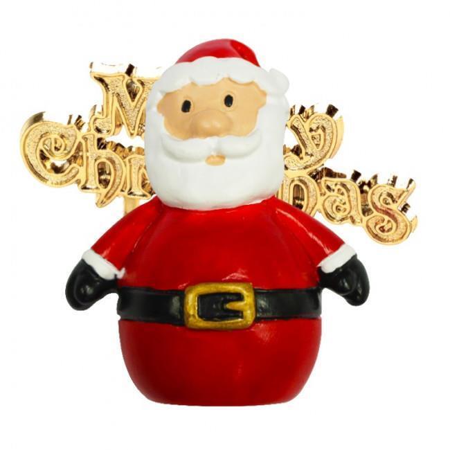 Creative Party Cartoonized Santa Claus Christmas Cake Topper (Pack of 2)