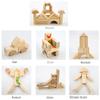 Large Wooden Particle Building Blocks Kids Educational Toddlers Recognize Stack