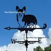 Weather Vane Ornament: Outdoor Wrought Iron Spray-Painted Roof Decoration Metal Craft