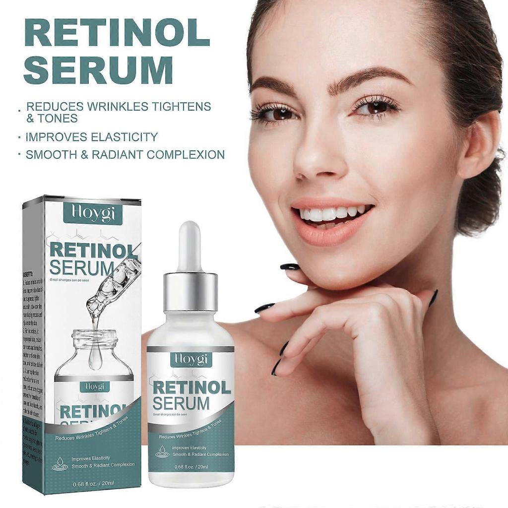 Retinol Serum, Anti-Aging Formula With Acetyl Hexapeptide-8 Sodium Hyaluronate And Vitamin C, Improve Dry & Dull Skin, Moisturizing Firming Serum