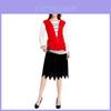 Stunning Women's Pirate Costume Dress With Elegant Red And Black Design For Halloween Parties