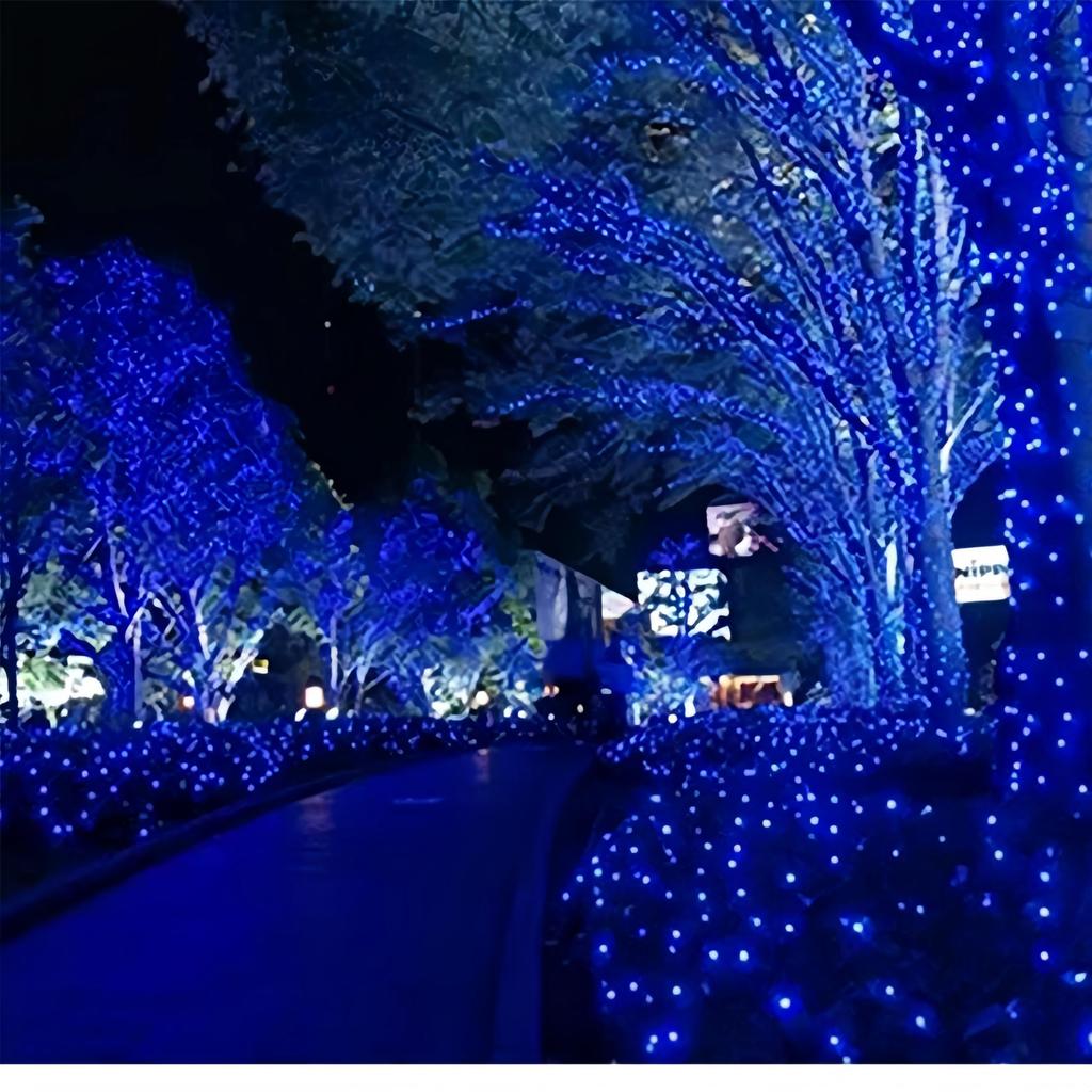 Candy88 LED String Lights for Outdoor Use, Waterproof, 10m (100 bulbs), 30m (300 bulbs), 100m (800 bulbs), 8 Lighting Patterns, Memory Function,