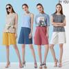 Baiyu Women Shantung Bermuda Banding Shorts 4 Choices 1 Mc5w
