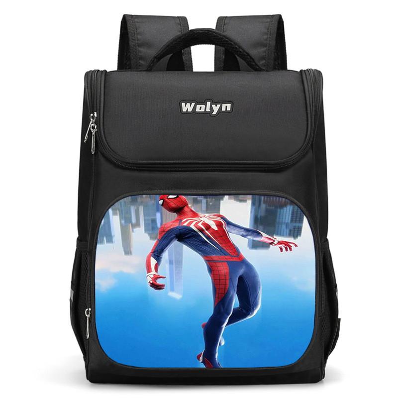 Lightweight Spiderman Girls Backpack With Large Storage For Use Educational