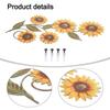 Vintage Sunflower Wall Decor 3D Metal Flower Wall Decoration Outdoor Fence Courtyard Garden Decoration