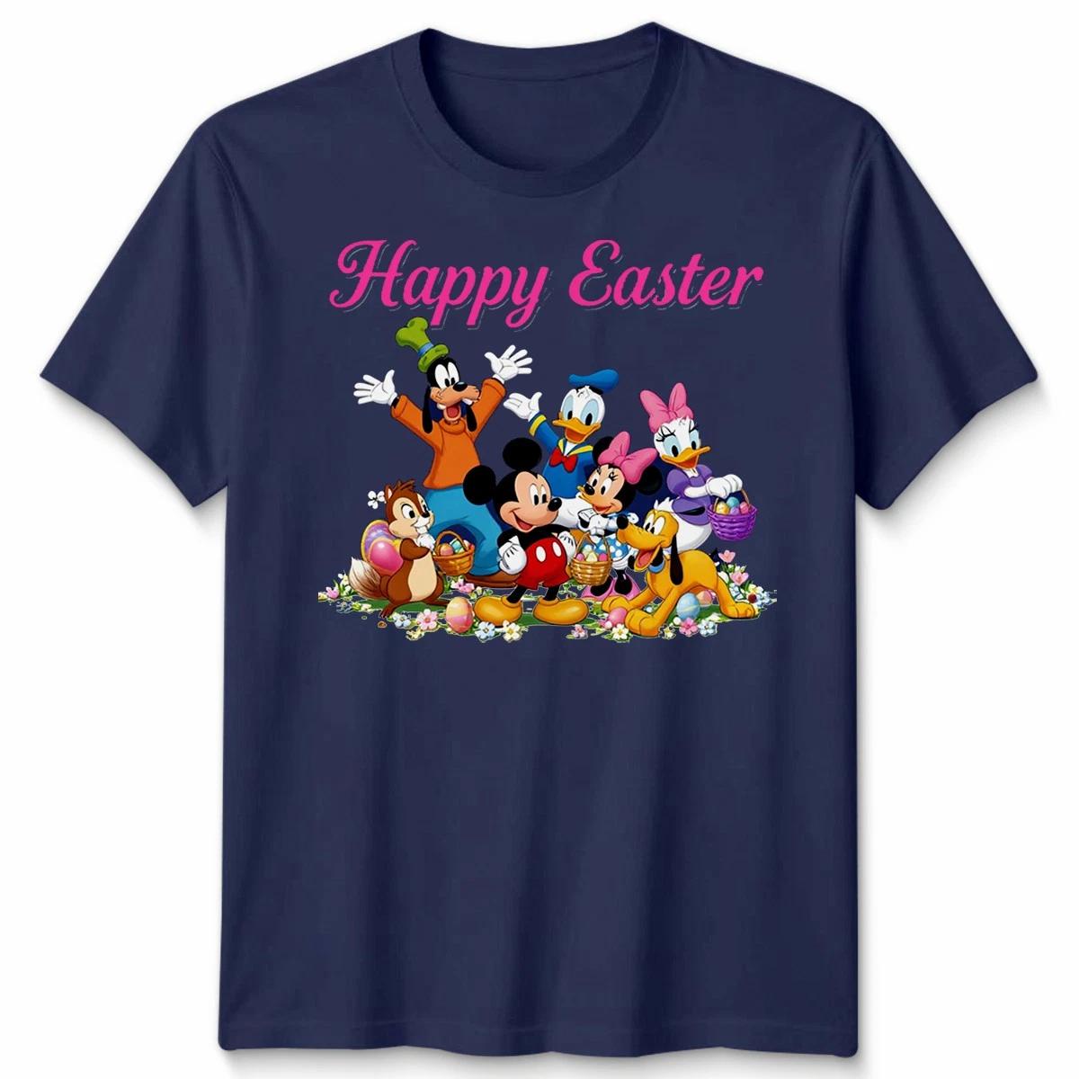 Mickey Mouse And Friends Cute Bunnies Easter Unisex T shirt S