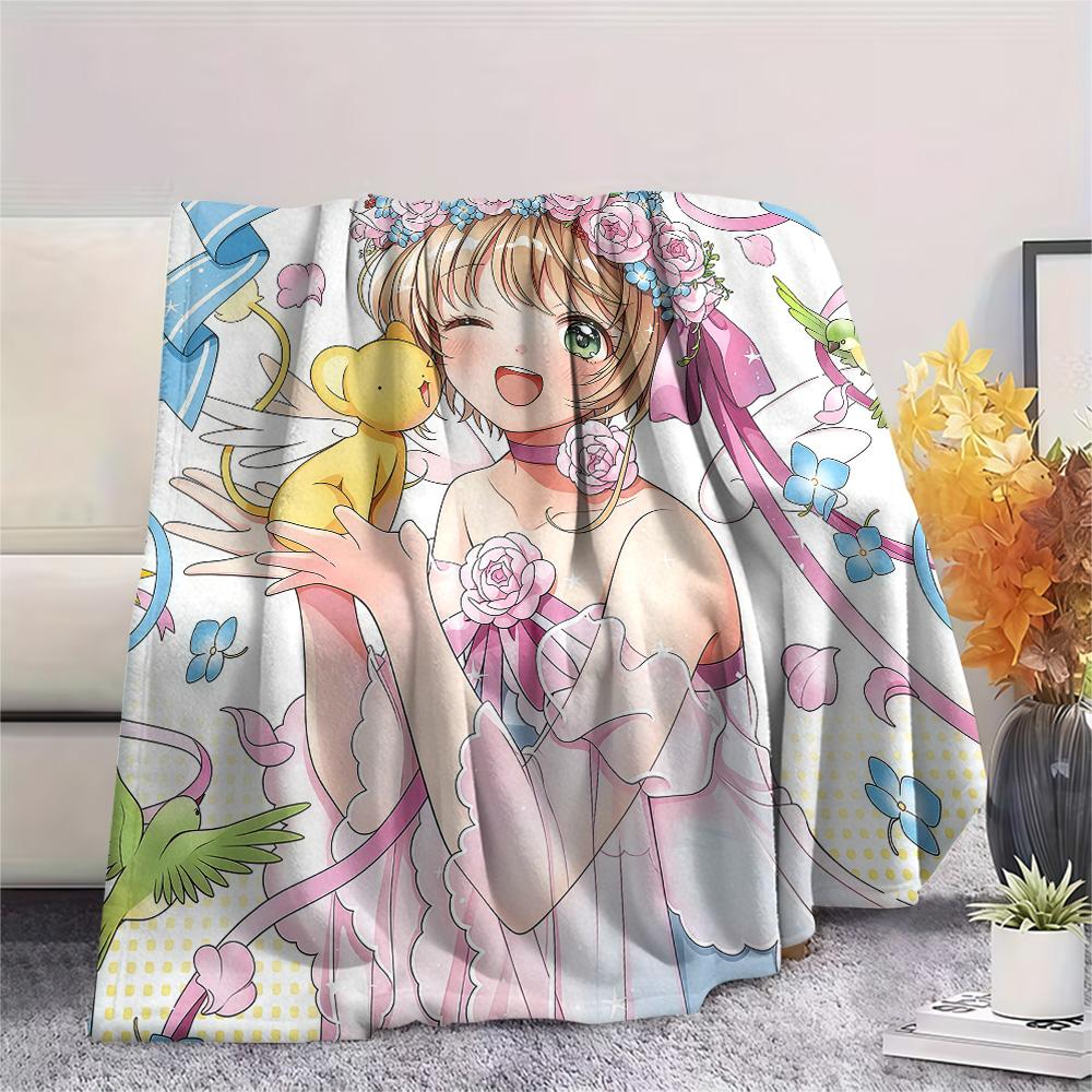 

Cardcaptor Sakura Kinomoto Sakura Collection flannel blanket, cozy for home space, great gift for anime lovers 75x90cm