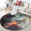 Fantasy Dragon Pattern Round rug,Carpet Rug for Living Room Bedroom Sofa Playroom Decor,Non-slip Floor Mat,Holiday Gifts and Birthday Gifts