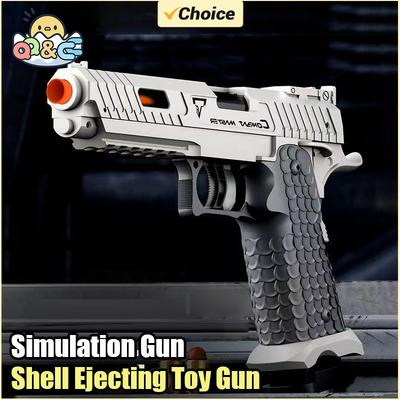 Non-Toxic Shell Ejecting Toy Gun Airsoft Pistol Soft Bullet Usp Weapon Children Armas Continuous Shoot Outdoor Game Toys For Children Kid Gift