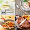 304 Palace tableware knife, fork, spoon set European retro Western tableware steak knife and fork 5-piece gold color/1pc