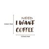 50-100 Stück Cartoon Kaffee-Enthusiast Graffiti Aufkleber Dekorativ Gitarre Notizbuch Gepäck DIY Wasserdichter Stifthalter Aufkleber