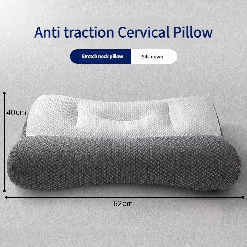 

Ergonomic Cervical Pillow for Neck Pain Relief, Reverse Arch Support Pillow, Improved Sleeping Posture Silk down