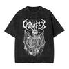 Retro Carnifex Band Washed T Shirt Fashion Harajuku Men Women  Hiphop Tee T-Shirts Cotton
