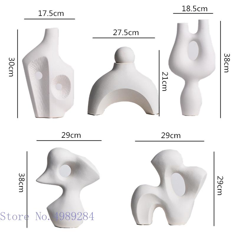 Irregular Rockery Hollow Coral Abstract Ceramic Ornaments Ceramic Vase Flower Arrangement Crafts Ornaments Vases Pots Decor