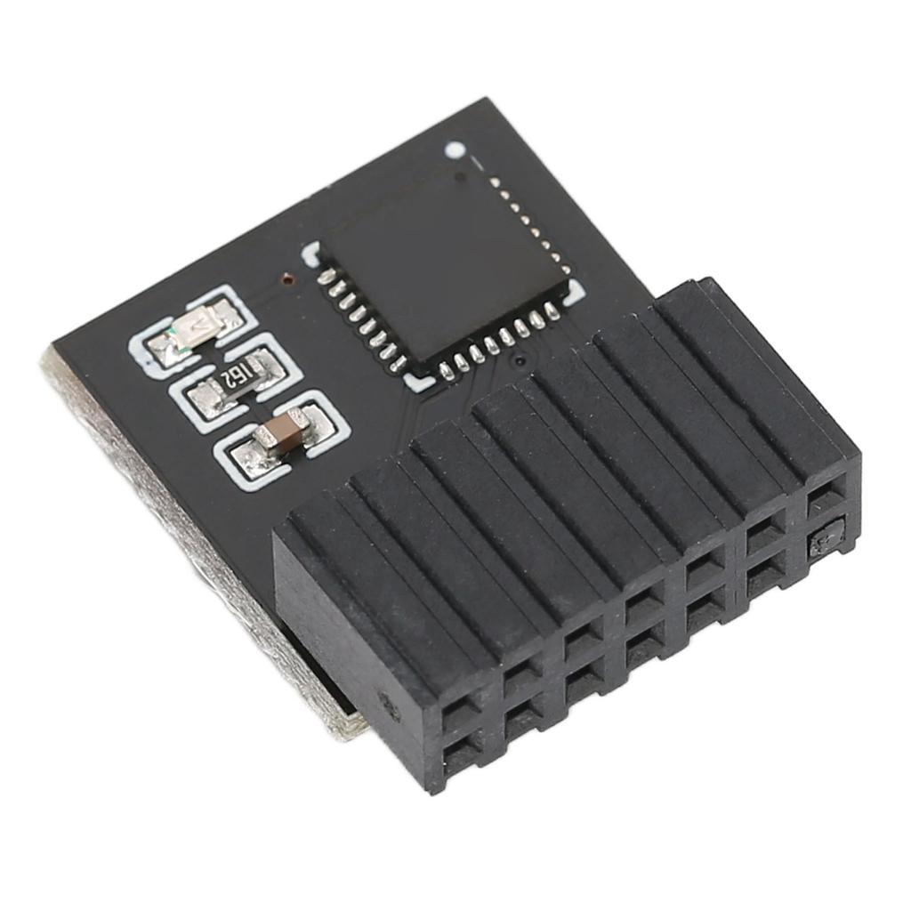 TPM 2.0 Encryption Security Module 14pin Strong Encryption TPM Processor Black TPM Module System Components for Asus