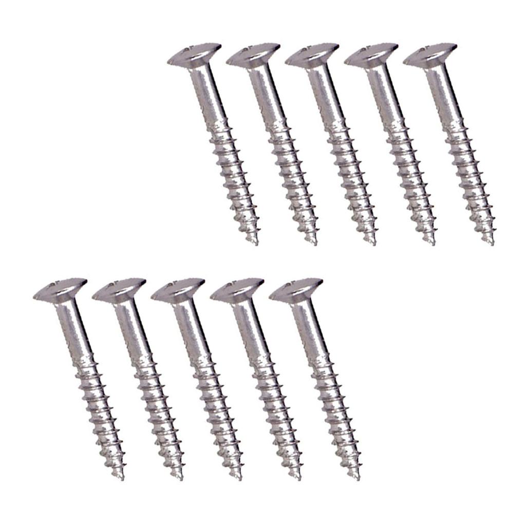 10Pcs Stainless Steel Pickup Frame Surround Screws Electric Guitar Pickup Mounting Frame Fixing Screw Easy To Install