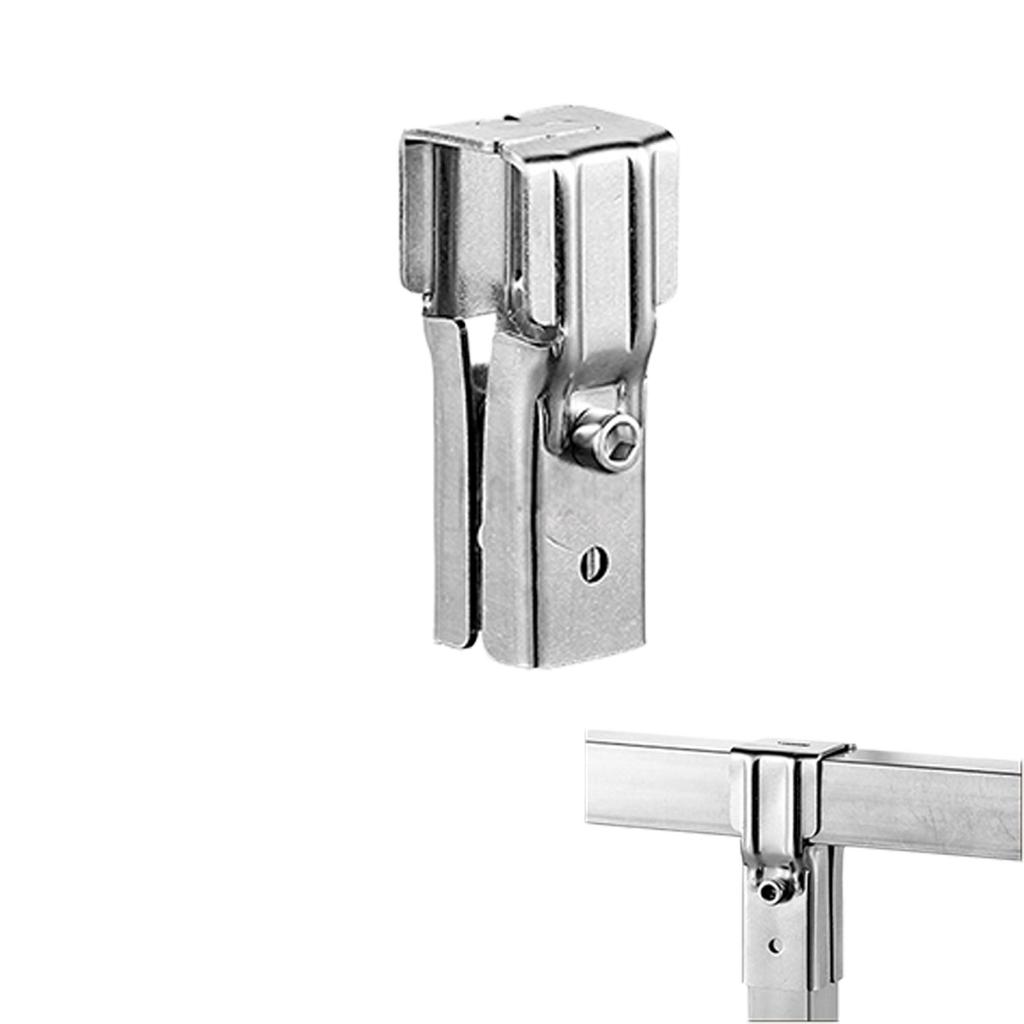 Stainless Steel Square Tube Connector Replacement Connection Fastener Fixed Joint 3 Way Elbow Pipe Fitting Easily Install