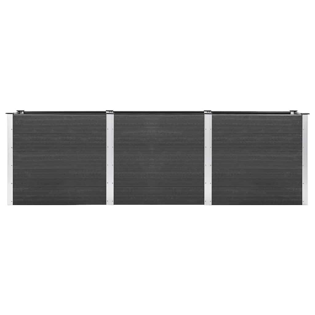 Raised Garden Bed Gray 300 x 50 x 91 cm WPC