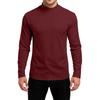 Men's Slim-Fit Casual  Neck Knit Long Sleeve Base Layer Top