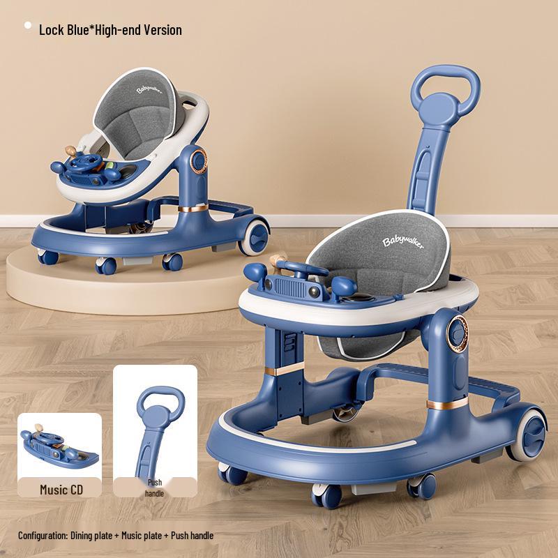 Two-in-One Baby Walker & Learning Push Car for Boys and Girls - Non-Slip, Anti-Tip Design