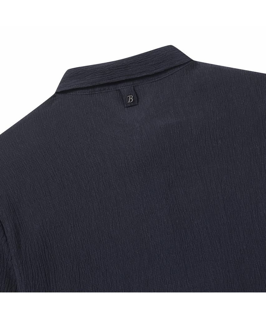 BRENTWOOD [Very Comfortable] Crease Polo Neck T-Shirt Brtam26911Nyx