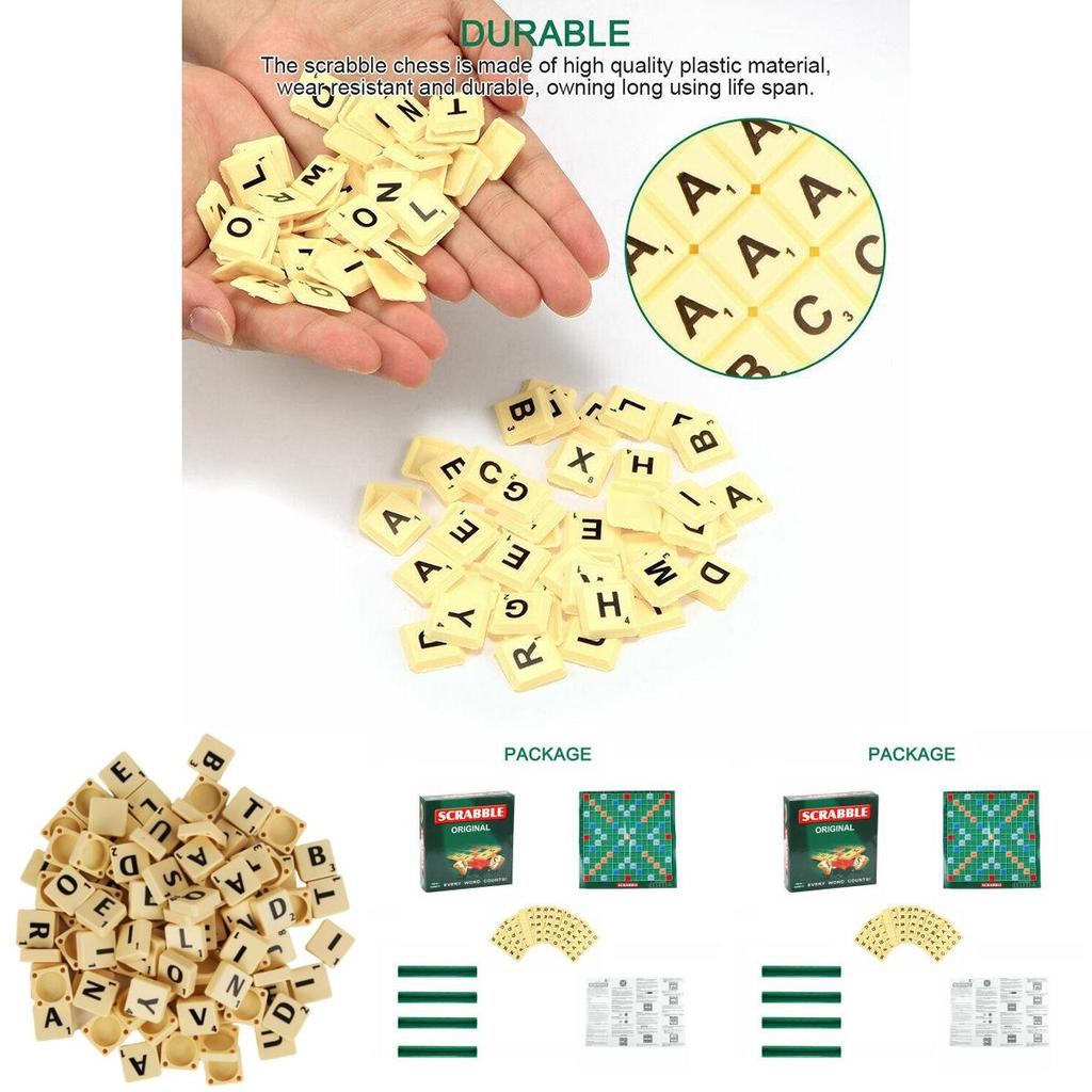 Classic Scrabble Board Game Educational Toy For Kids And Adults