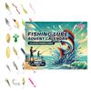 24 Day Fishing Lure Christmas Advent Calendar BrightColor Countdown Calendar Fishing Accessories Lures Set For Christmas fishing