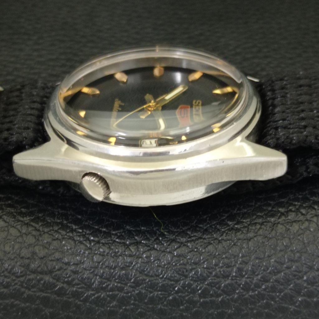 SEIKO 5 AUTOMATIC 7S26A VINTAGE JAPAN MENS BLACK COLOR DIAL WATCH a701644-5 R206c-a701644