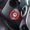Red Carbon Fiber Interior Ignition Key Ring Trim For Toyota Tacoma 2011-15