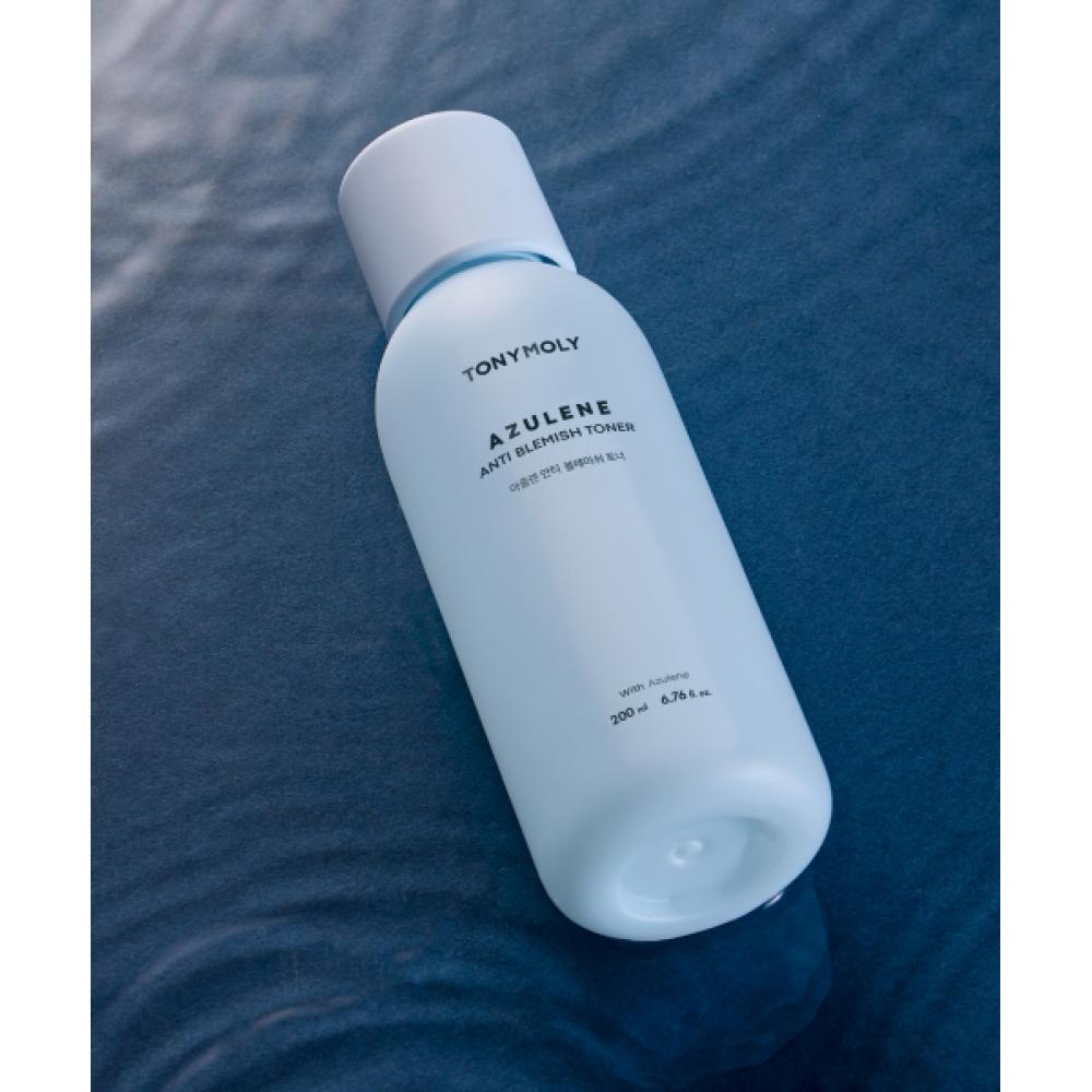 Tonymoly Azulene Anti Blemish Toner 200ml  + Foam Cleanser 20ml Free 