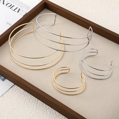 Wind Offener Halsring Armband Fortgeschrittener Sinn Einfache Linie Halsband Armband Kalter Wind Schmuck