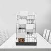 6-Tier Wire Countertop Rack, Multi-Purpose Book & Comic Display Organizer, Sturdy Metal Storage Shelf for Office, Living Room