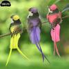 1PCS Garden Prop DIY Decoration Swallow Tail Bird Clip Handmade Simulation Bird Creative Feather Lawn Branch Figurine Ornament