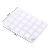 Plastic Jewelry Box 6/10/15/24/28 Compartment Slot Organizer Storage Beads Container  Jewelry Storage Box Rectangle Case