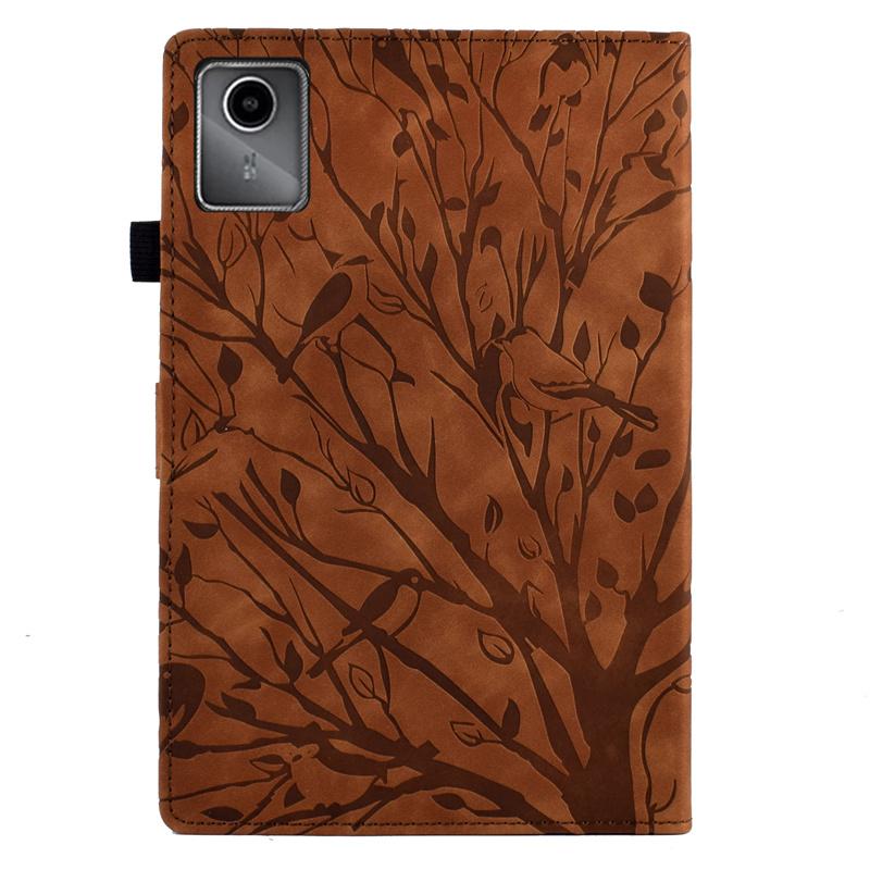 Funda for Xiaoxin Pad 11 2025 Case Tb335fc Embossed Tree Wallet Stand Tablet Coque for Lenovo Idea Tab 11 Inch Case Tb336fu