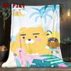 Coco Cartoon Bear 2D Flat Pattern Flannel Blanket High Quality All Seasons Warmth and Comfort Perfect for Christmas Gifts.SMT0917368