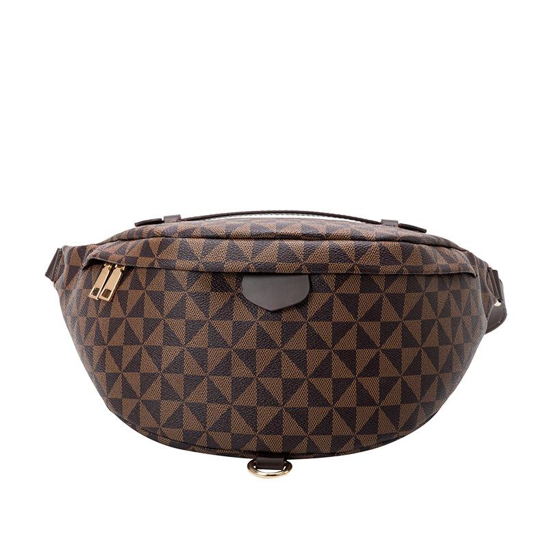 Simple Waist Bag for Men and Women  New Korean Style for Spring and Summer Large Capacity Printed Crossbody Chest Bag