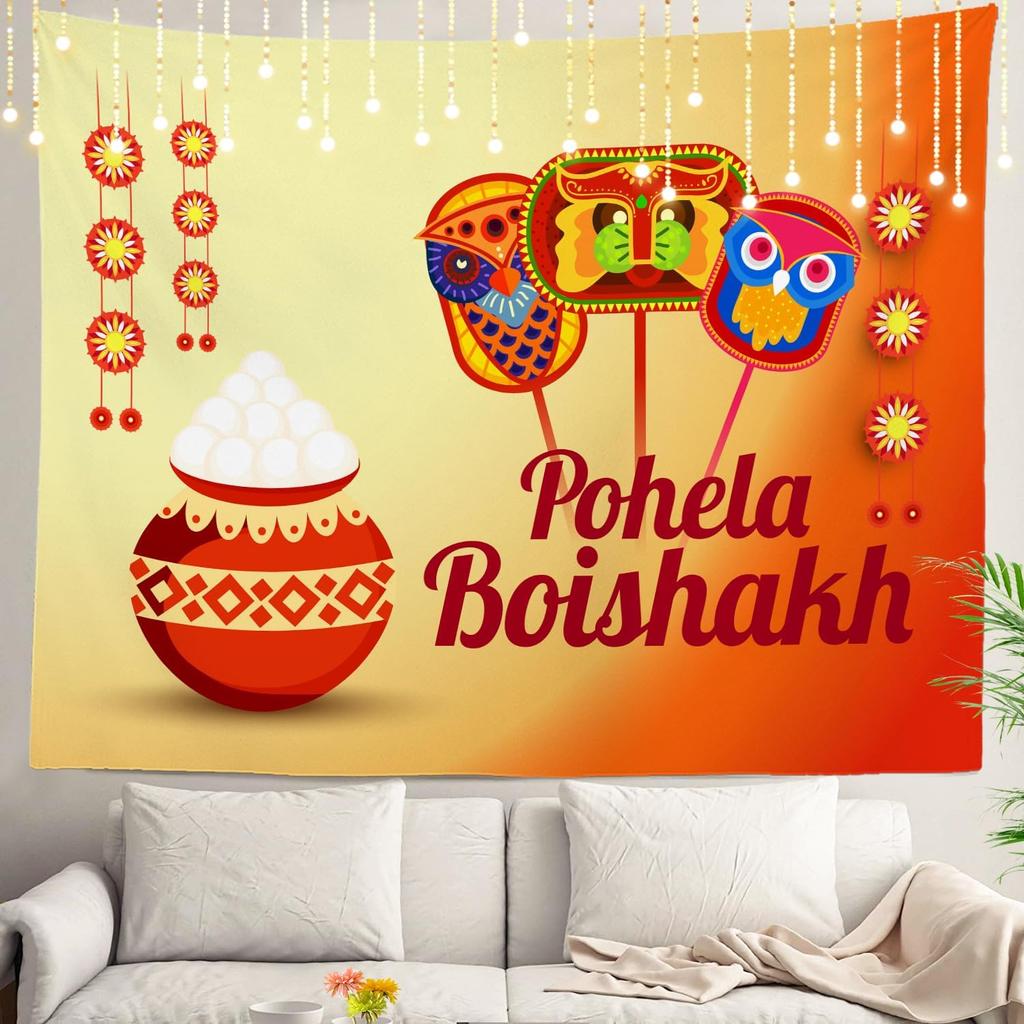 White Snow Wall Tapestry, Grey Wall Hanging Large Tapestry Decoration Polyester Fiber White Hem Around for Dorm Room Bedroom