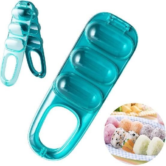 Rice Ball Mold Shaker – Baby Rice Ball Maker – Sushi Maker Mould – DIY Household Rice Mold for Kids – Food Grade Quality (green)