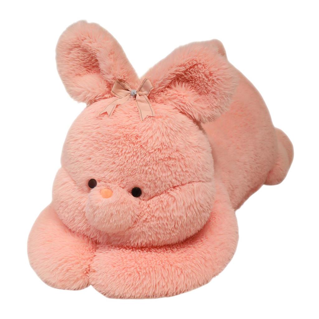 Super Large White Bunny Plush Sleeping Pillow Doll for Girls
