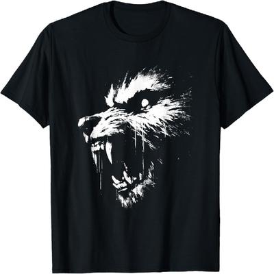Werewolf - Vintage Spooky Werewolf Halloween Lover T-Shirt